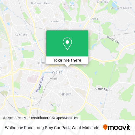 Walhouse Road Long Stay Car Park map