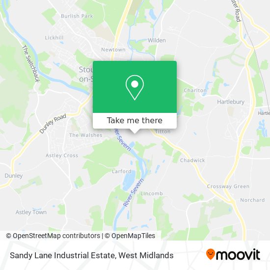Sandy Lane Industrial Estate map