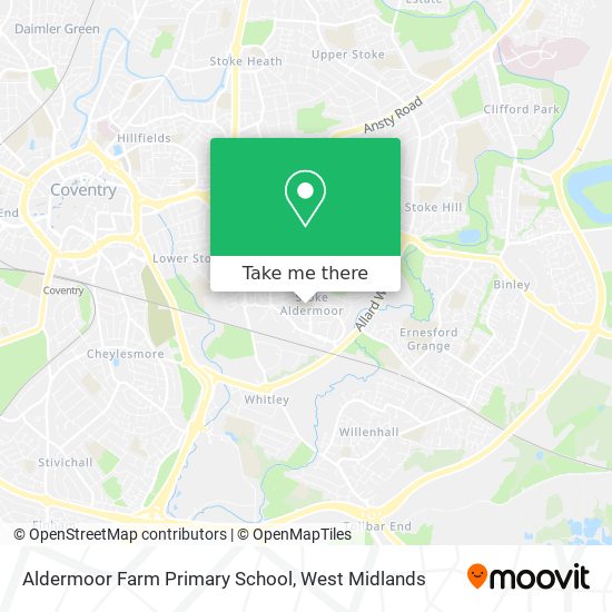 Aldermoor Farm Primary School map