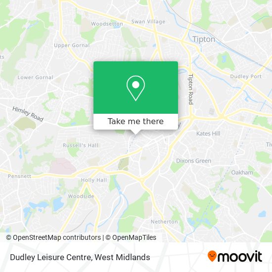 Dudley Leisure Centre map