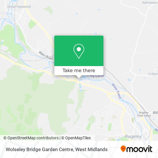 Wolseley Bridge Garden Centre map