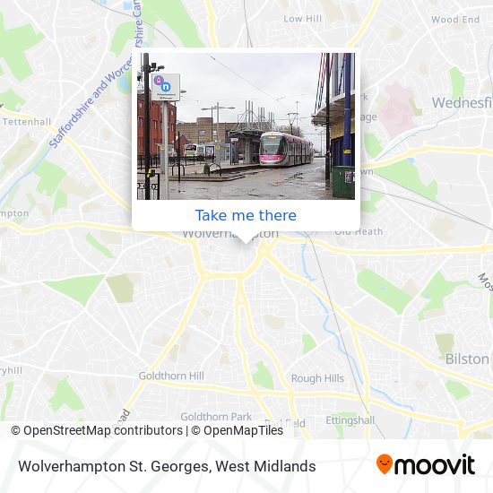 Wolverhampton St. Georges map