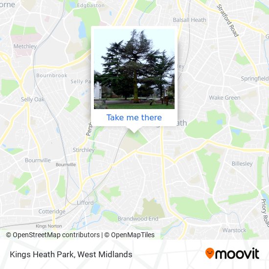 Kings Heath Park map
