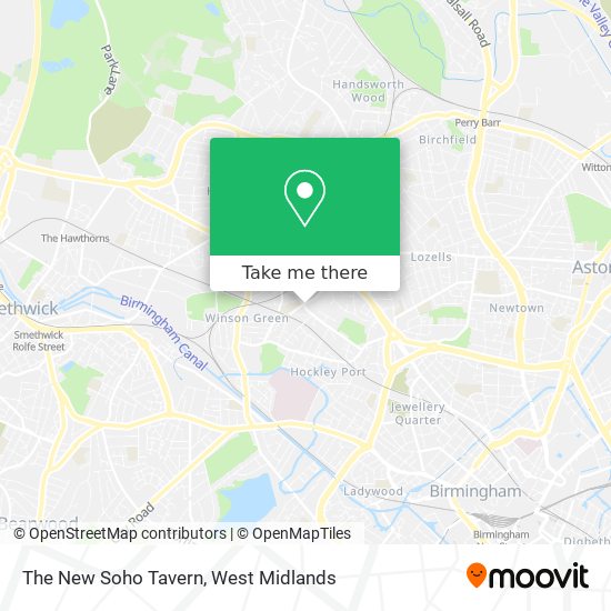 The New Soho Tavern map