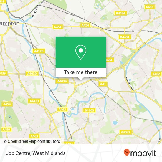 Job Centre map