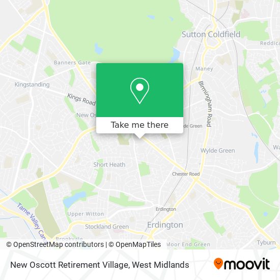 New Oscott Retirement Village map