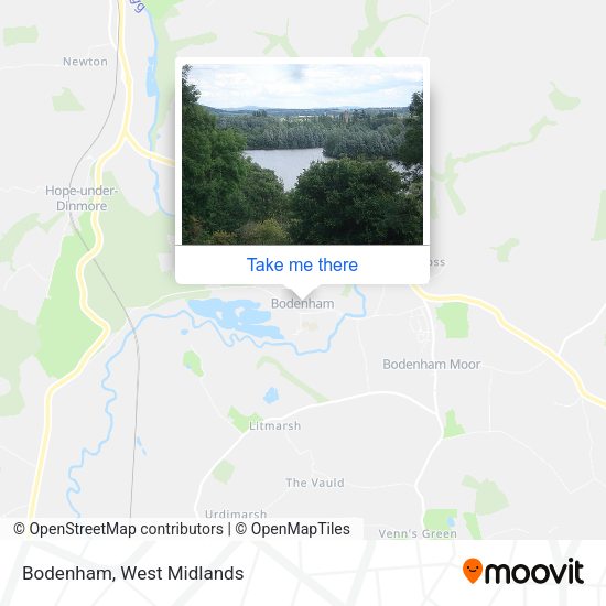 Bodenham map