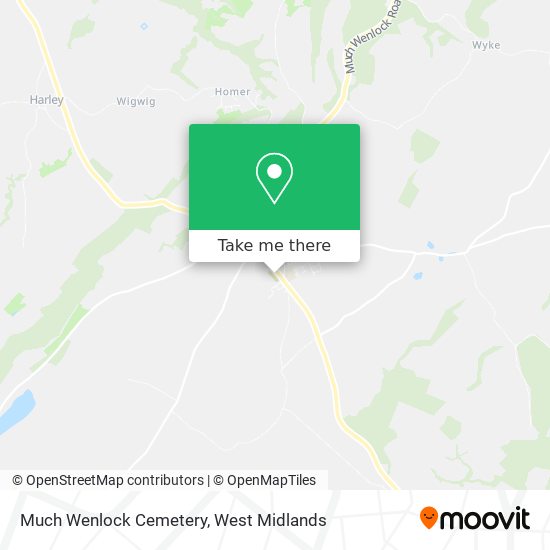 Much Wenlock Cemetery map