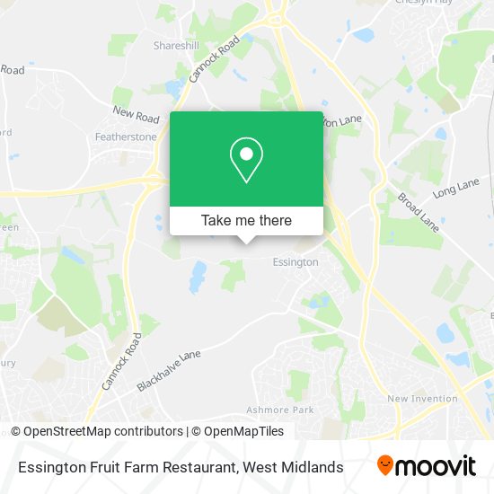 Essington Fruit Farm Restaurant map