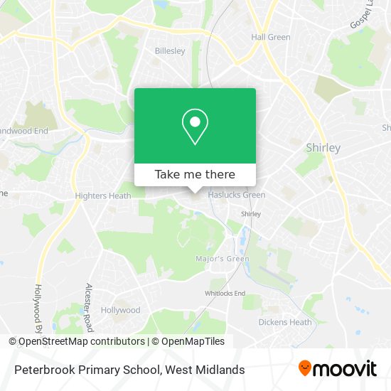 Peterbrook Primary School map