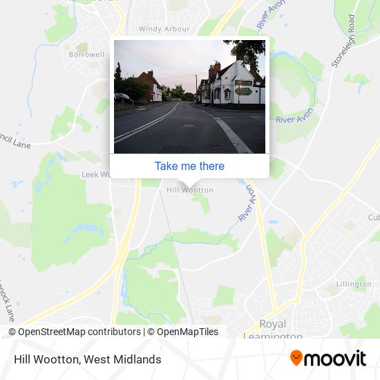 Hill Wootton map