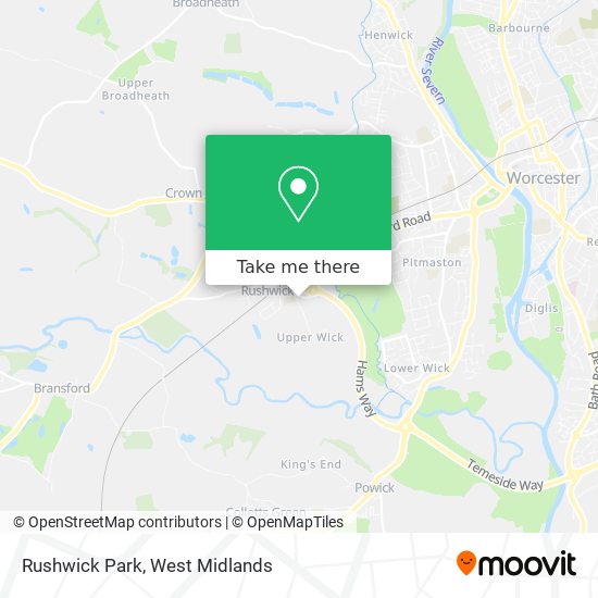 Rushwick Park map