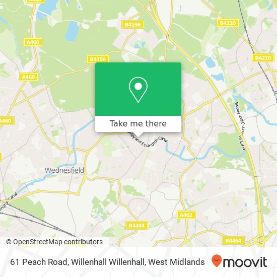 61 Peach Road, Willenhall Willenhall map