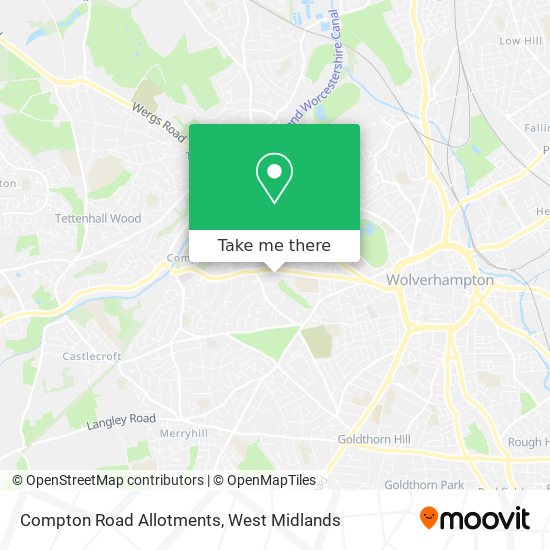 Compton Road Allotments map