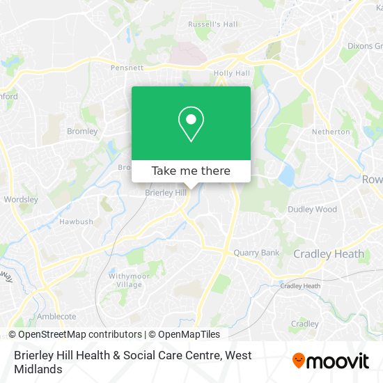 Brierley Hill Health & Social Care Centre map