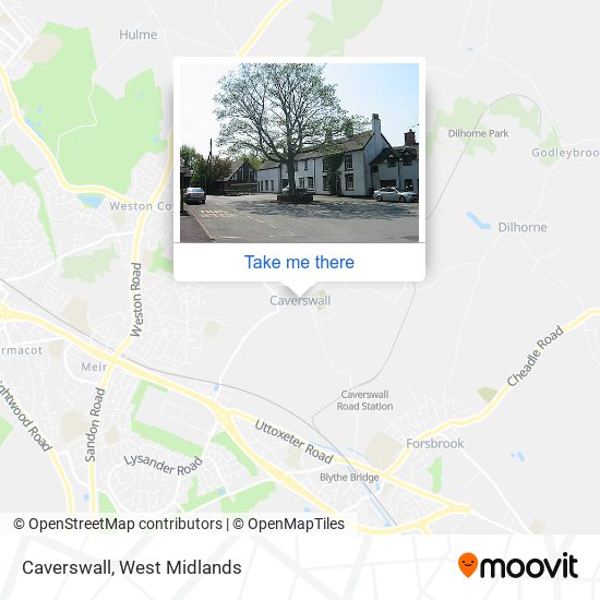 Caverswall map