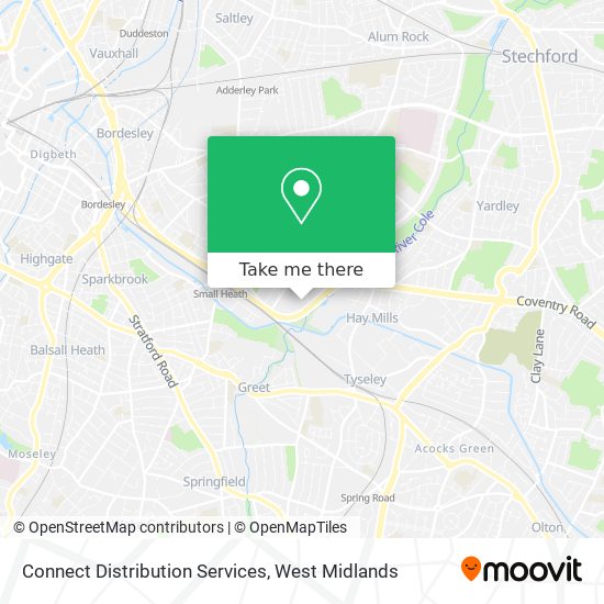 Connect Distribution Services map