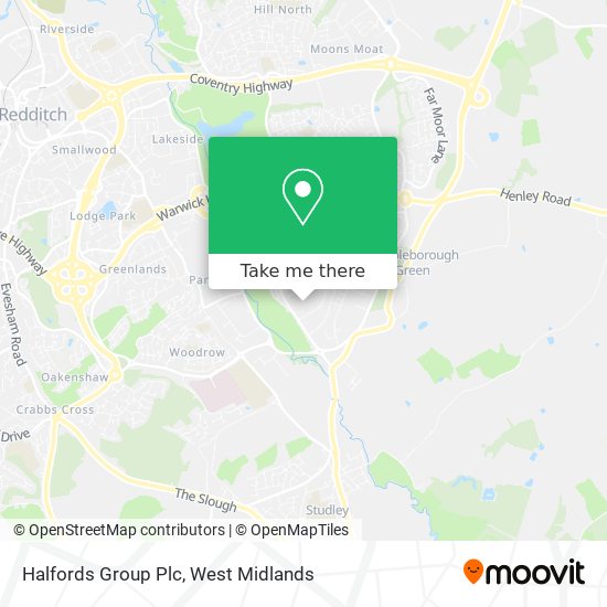 Halfords Group Plc map