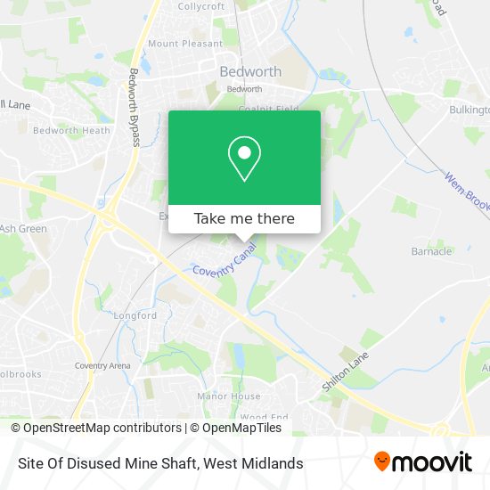 Site Of Disused Mine Shaft map