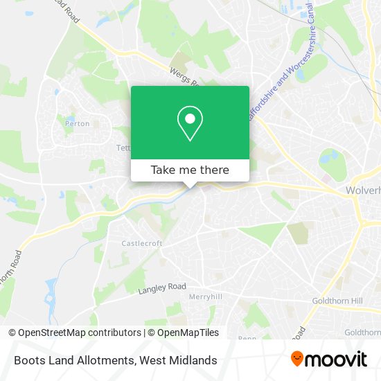 Boots Land Allotments map
