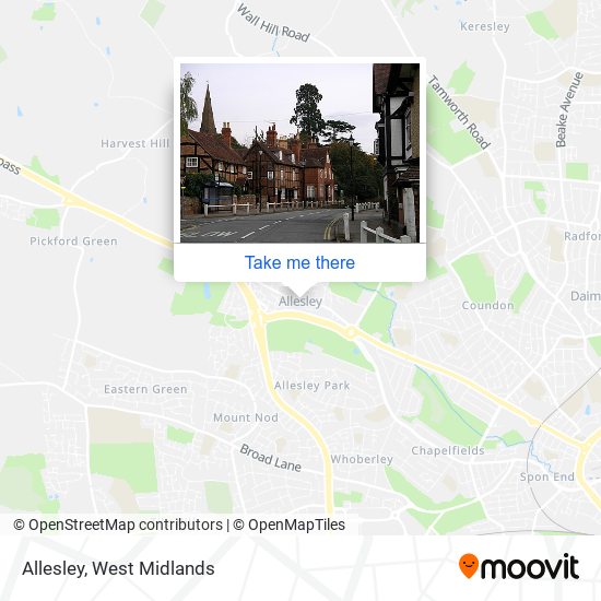 Allesley map