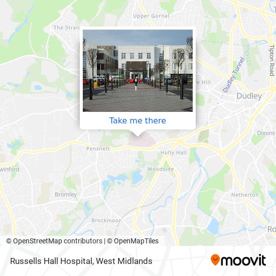 Russells Hall Hospital map