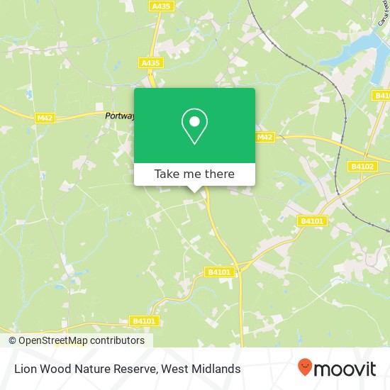 Lion Wood Nature Reserve map