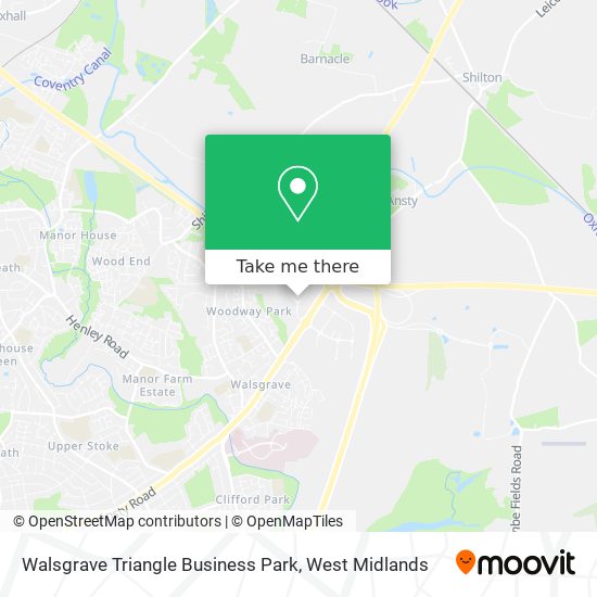 Walsgrave Triangle Business Park map