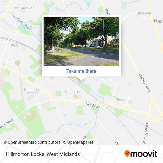 Hillmorton Locks map