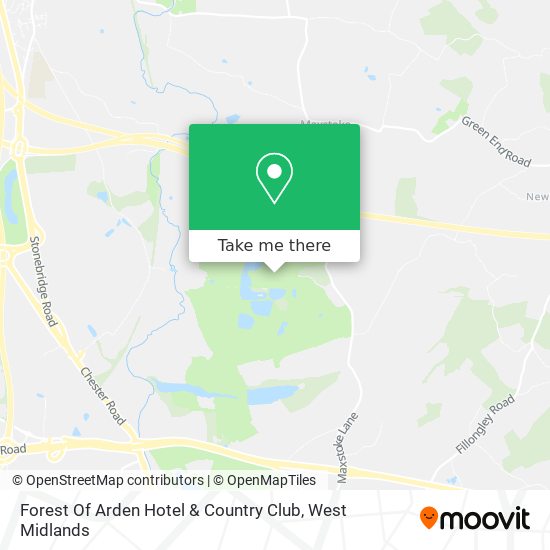 Forest Of Arden Hotel & Country Club map