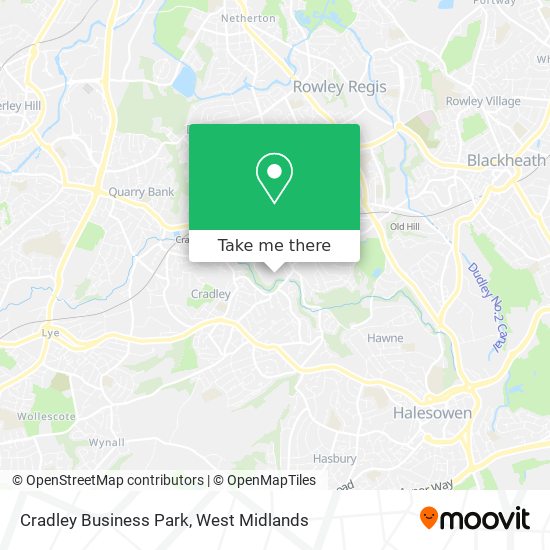 Cradley Business Park map