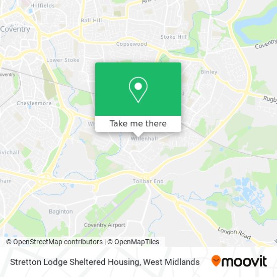 Stretton Lodge Sheltered Housing map