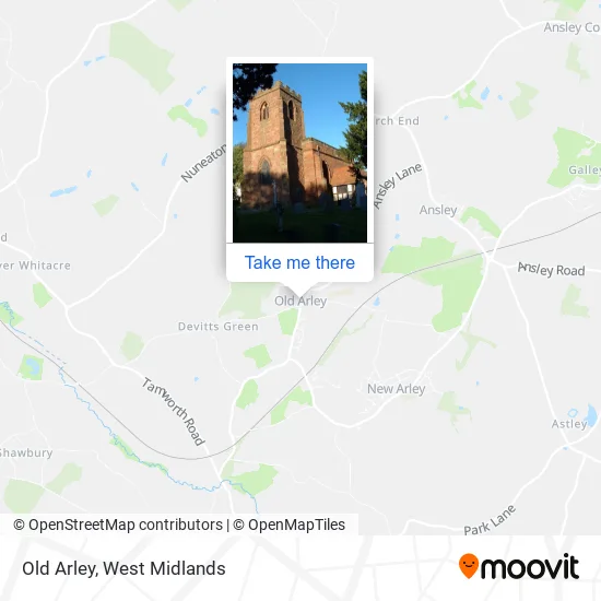 Old Arley map