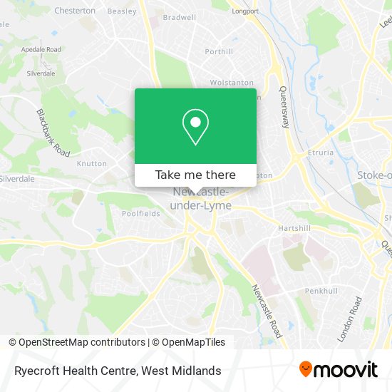 Ryecroft Health Centre map