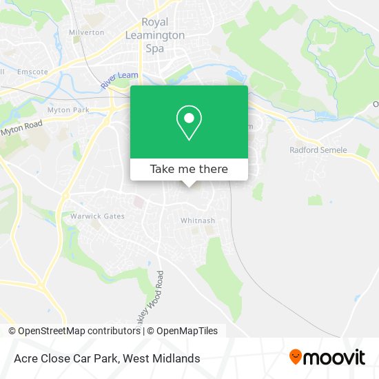 Acre Close Car Park map