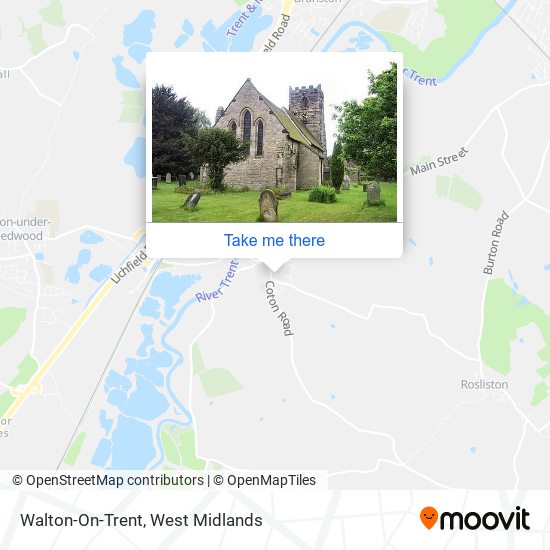 Walton-On-Trent map