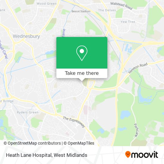Heath Lane Hospital map