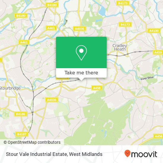 Stour Vale Industrial Estate map