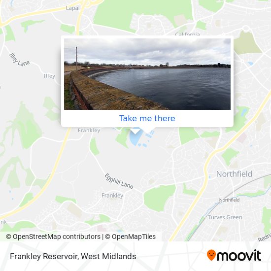 Frankley Reservoir map