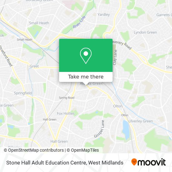 Stone Hall Adult Education Centre map