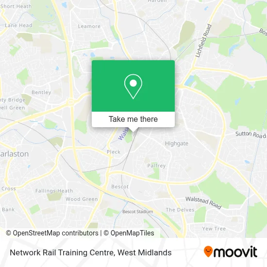 Network Rail Training Centre map