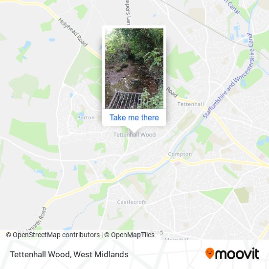Tettenhall Wood map