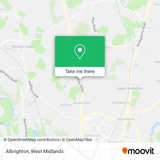 Albrighton map