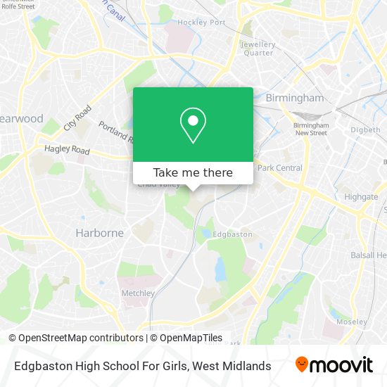 Edgbaston High School For Girls map