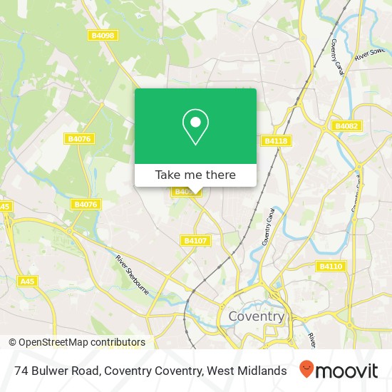 74 Bulwer Road, Coventry Coventry map