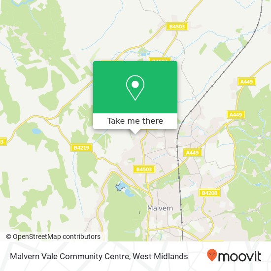 Malvern Vale Community Centre map