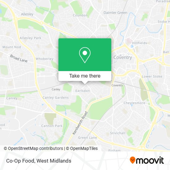 Co-Op Food map