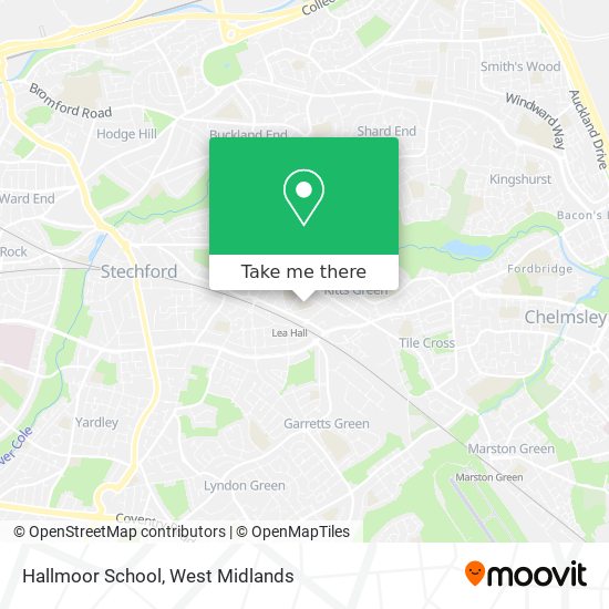 Hallmoor School map