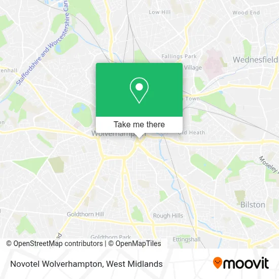 Novotel Wolverhampton map