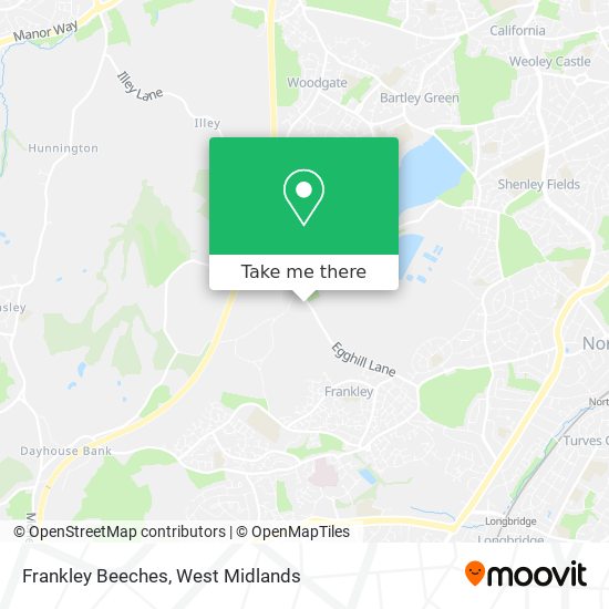 Frankley Beeches map